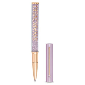 Crystalline Gloss ballpoint pen Purple, Rose gold-tone plated