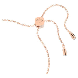 Lilia bracelet Butterfly, White, Rose gold-tone plated