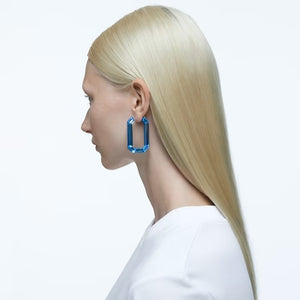 Lucent hoop earrings Blue