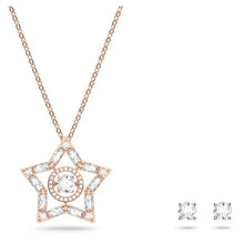 Load image into Gallery viewer, Stella set Star, White, Rose gold-tone plated