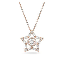 Load image into Gallery viewer, Stella pendant Star, White, Rose gold-tone plated