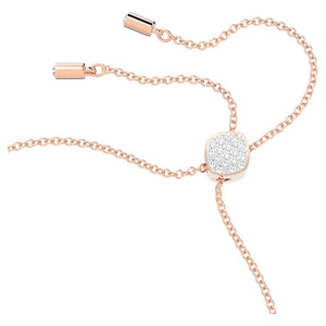 Lilia bracelet Butterfly, White, Rose gold-tone plated