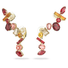 Load image into Gallery viewer, Gema clip earrings Multicolored, Gold-tone plated