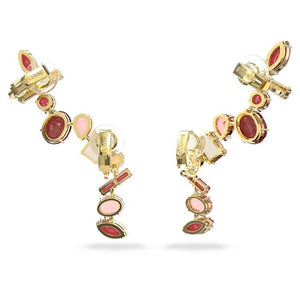 Gema clip earrings Multicolored, Gold-tone plated