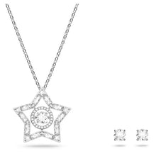 Load image into Gallery viewer, Stella set Star, White, Rhodium plated