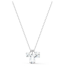 Load image into Gallery viewer, Swarovski Attract Cluster Pendant, White, Rhodium plated