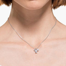 Load image into Gallery viewer, Swarovski Attract Cluster Pendant, White, Rhodium plated