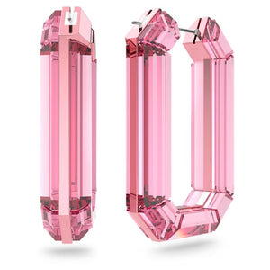 Lucent hoop earrings Pink