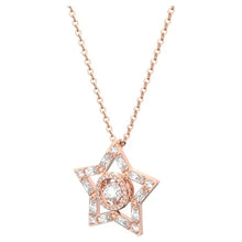 Load image into Gallery viewer, Stella pendant Star, White, Rose gold-tone plated