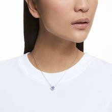 Load image into Gallery viewer, Swarovski Sparkling Dance necklace Blue, Rhodium plated