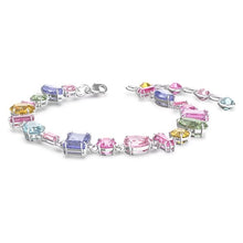 Load image into Gallery viewer, Gema bracelet Multicolored, Rhodium plated