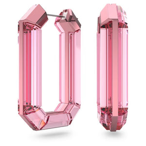 Lucent hoop earrings Pink