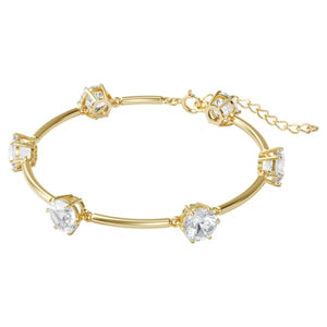 Swarovski Constella bracelet White, Gold-tone plated