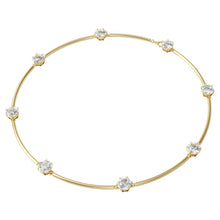 Load image into Gallery viewer, Swarovski Constella choker White, Gold-tone plated