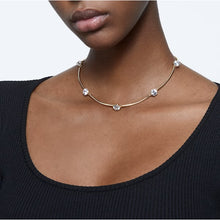 Load image into Gallery viewer, Swarovski Constella choker White, Gold-tone plated
