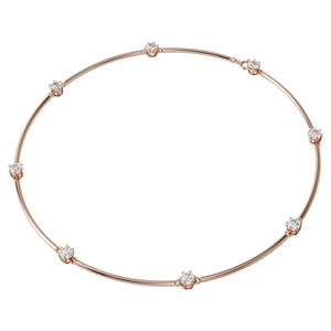 Swarovski Constella necklace White, Rose-gold tone plated