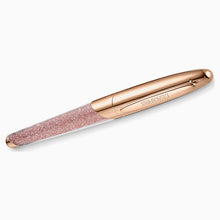 Load image into Gallery viewer, CRYSTALLINE NOVA ROLLERBALL PEN, PINK, ROSE-GOLD TONE PLATED
