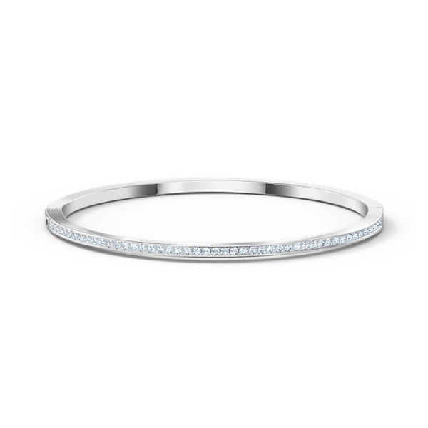 Swarovski Rare Bangle, White, Rhodium plated – Enchantress Co.