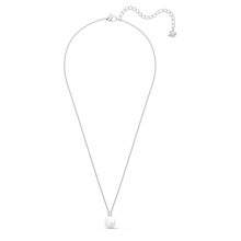 Load image into Gallery viewer, Swarovski Treasure Pearl Necklace, White, Rhodium plated