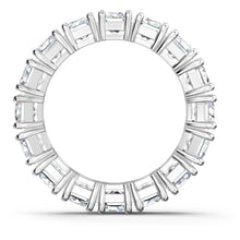 Load image into Gallery viewer, Swarovski Vittore Wide Ring White, Rhodium plated